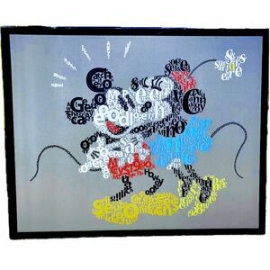 Disney Mickey and Minnie wall picture decor photo